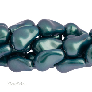 Swarovski 5843 Жемчуг барочный капля 16 мм, иризирующий зеленый таити (#2004), 1 шт.