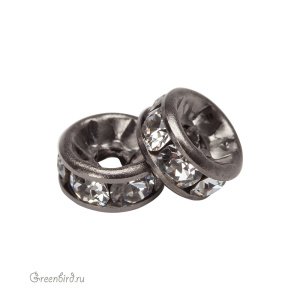 Swarovski 77505 Рондель PP16, оружейная сталь, прозрачный (#001), 1 шт.