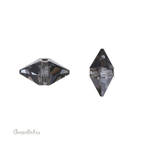 Swarovski 5747 Бусина Шип двойной 12х6 мм, серебряная ночь (#001SINI), 1 шт.