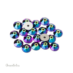 Swarovski 3188 Пайетки 4 мм, зеленый скарабей (#001SCGR), уп. 20 шт.