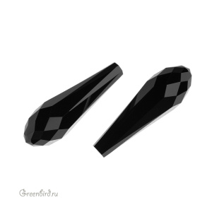 6530 подвеска Pure Drop для вклеивания 30mm – Jet (#280)