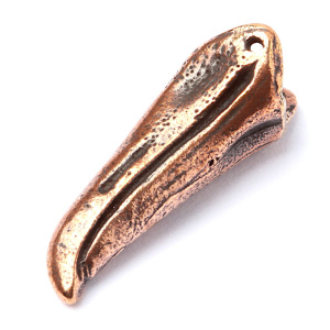 "Птаха", центральный элемент, ант. бронза, 1 шт. (#3925)