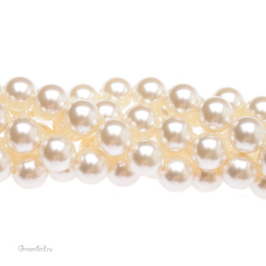 Swarovski 5810 Жемчуг 10 мм, кремовый (#620), уп. 10 шт.