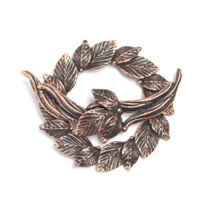 "Шелест листвы", замок-тоггл, ант. бронза, 1 шт. (#3103)