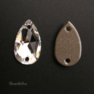 Swarovski пришивные 3230 Капля 12х7 мм, прозрачный (#001), 1 шт.