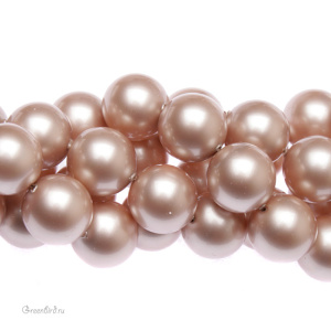 Swarovski 5810 Жемчуг 12 мм, пудрово-миндальный (#305), 1 шт.
