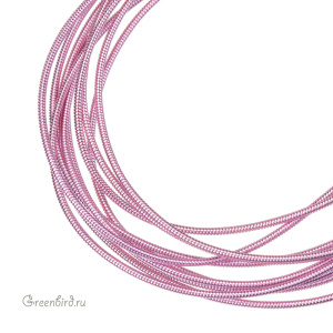 Канитель жесткая 1 мм, розовый (KAN9001)