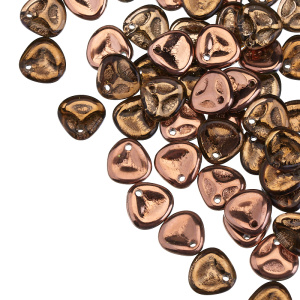 Rose Petals 8x7mm, Light Peridot Capri Gold, 10 гр (#50500/27101)