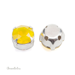Swarovski 53203 Шатон Монтис SS29, серебро, желтый опал (#231), 1 шт.