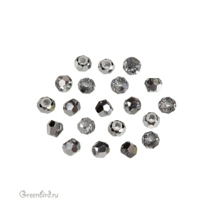 Swarovski 5000 Бусины круглые 2 мм, серебристая комета (#001CAL), уп. 20 шт.