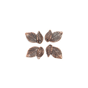 "Шелест листвы", подвески, ант. бронза, 2 шт. (#3129)