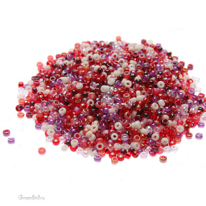 Бисер японский круглый MIYUKI Round 15/0, микс Strawberry Fields (#MIX05), 10 г