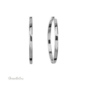 Швензы-кольца "Конго" 40 мм, родий, пара (#SV1701-1525R)