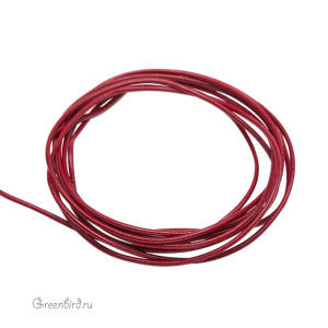 Кожаный шнур "Garnet", 1.5 мм, 1 метр (LTGT1.5)