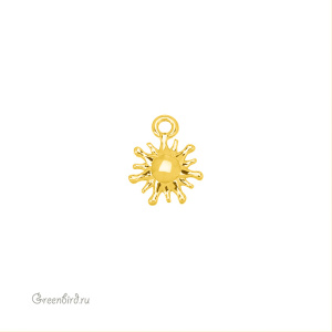 Подвеска "Солнце-мини", золото, 1 шт. (#SV1701-Pendant-101G)