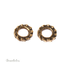 "Стимпанк", коннектор, ант. латунь, 1 шт (#Л1407)