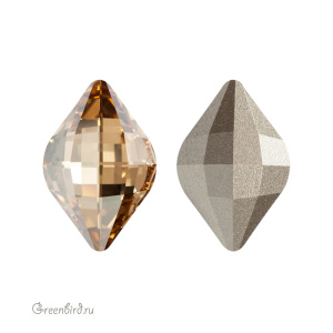 Swarovski 4230 Лемон 23х15 мм, золотистая дымка (#001GSHA), 1 шт.