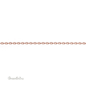 Цепочка декоративная тонкая 1,15 мм, розовое золото, 10 см (9A176), Корея