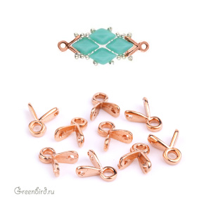 CYMBAL Концевик "Triades" для GemDuo, розовое золото, 1 шт. (#GD-012049-RG)