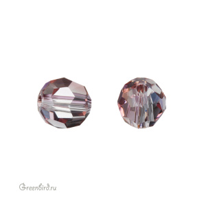 Swarovski 5000 Бусина круглая 6 мм, античный розовый (#001ANTP), 1 шт.