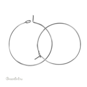 Швензы-кольца, родий, пара (SVAE-210R)