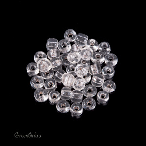 Винтажный бисер круглый 2/0, Crystal (#271)
