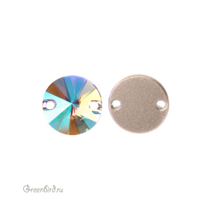 Swarovski пришивные 3200 Риволи 10 мм, райское сияние (#001PARSH), 1 шт.