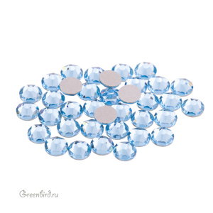 Swarovski 2088 Клеевые стразы круглые SS20, аквамарин (#202), уп. 36 шт.