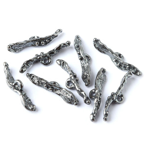 "Вальс цветов", тоггл-элемент, ант. серебро, 1 шт. (#С0804)