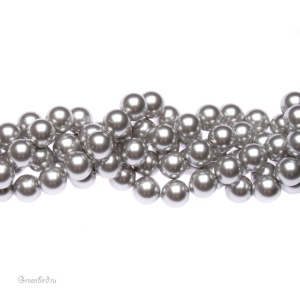 Swarovski 5810 Жемчуг 8 мм, светло-серый (#616), уп. 20 шт.