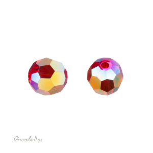 Swarovski 5000 Бусина круглая 6 мм, светлый сиам радужный FC (#227ABFC), 1 шт.