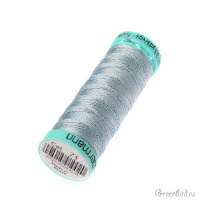 Шелковая нить Gutermann R753, 30м, серо-голубой (#71)