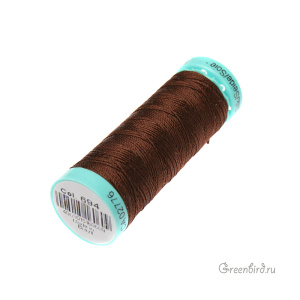 Шелковая нить Gutermann R753, 30м, коричневый (#694)