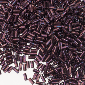 Бисер MIYUKI Bugle 3mm – Metallic Dark Raspberry (#460), 10 г