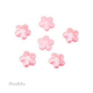 Бусина керамика "Цветок" 18х18 мм, светло-коралловый, 1 шт. (#SVA-CRM-20)