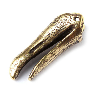 "Птаха", центральный элемент, ант. латунь, 1 шт. (#Л3967)