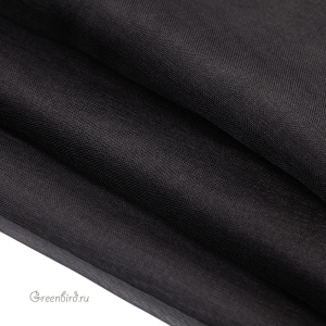 Шелковая органза для вышивки, черный
