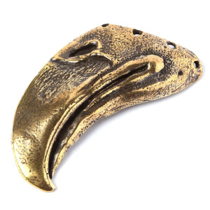 "Птаха", центральный элемент, ант. латунь, 1 шт. (#Л3921)