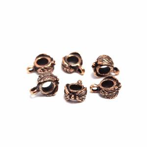 "Шелест листвы", коннектор-бейл, ант. бронза, 1 шт (#3143)