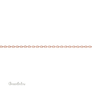 Цепочка декоративная тонкая 1,15 мм, розовое золото, 10 см (9A177), Корея