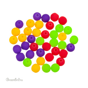 Микс бусин 4mm, Neon, 40 шт. (#DK04-NEON3)