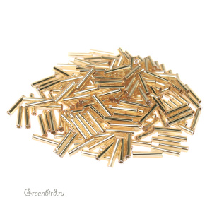 Бисер TOHO Bugle стеклярус 9 мм – Внутреннее серебрение (#22B), 10 г