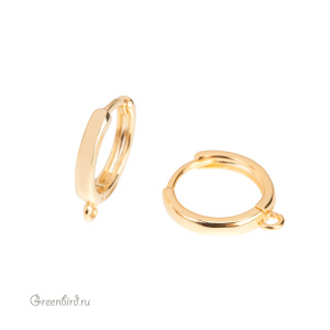 Швензы круглые, золото, пара (#SV1701-0112)