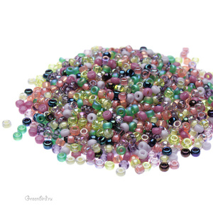 Бисер японский круглый MIYUKI Round 11/0, микс Lavander Garden (#MIX21), 10 г