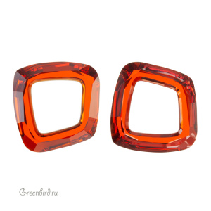 4437 Cosmic Square Ring 20 мм – Red Magma (#001REDM)