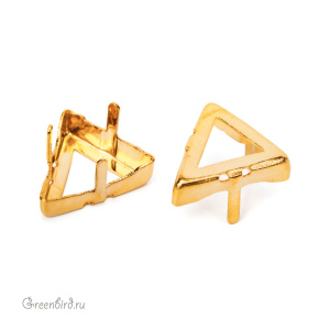 4717 Оправа для Delta Fancy Stone 15,5 мм, золото