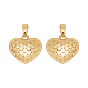 Подвеска "Сердце", цв. золото, 1 шт. (#SV1701-Pendant-164G)