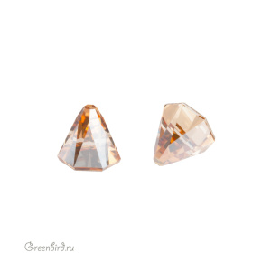 Swarovski 2019 Клеевые стразы Шип круглый 6х6 мм, золотистая дымка (#001GSHA), 1 шт.