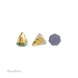 Swarovski 2019 Термостразы Шип круглый 4x4 мм, светлый топаз с мерцанием (#226SHIM), 1 шт.
