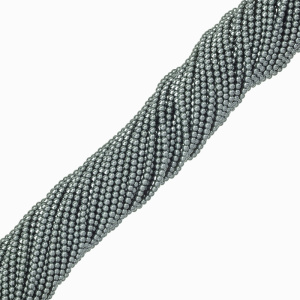 Жемчуг Crystalbird круглый 3 мм, серо-зеленый таити, нить (#650)